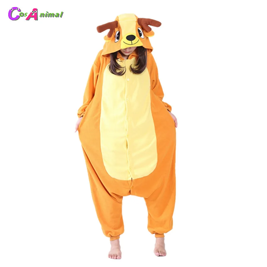 

Adults Polar Fleece Kigurumi Sika Deer Women Cosplay Costume Men Cartoon Onesies Pajama Halloween Carnival Party Jumpsuit Romper