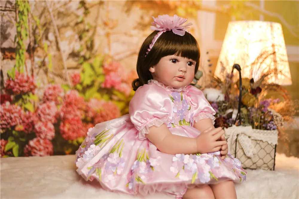 NPK 24 "/61 см Высокое качество принцесса Reborn Baby Doll Силиконовые Куклы Girl