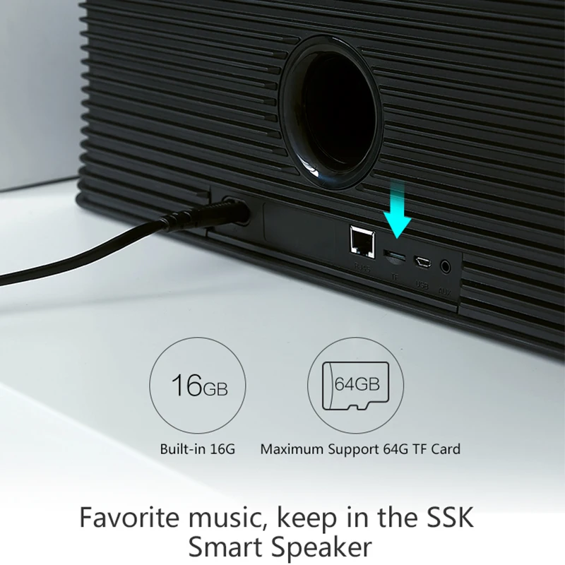 Новый SSK S100 умный беспроводной wifi динамик 4 драйвера Совместимость IOS/Android/PC