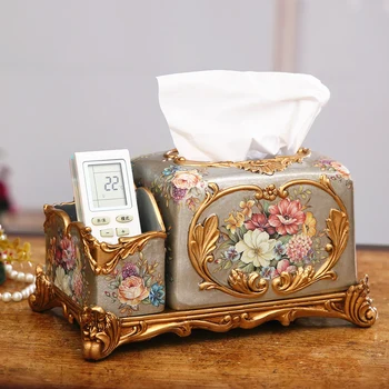 

Luxury European style retro decorative box Home Furnishing multifunctional box box living room decoration