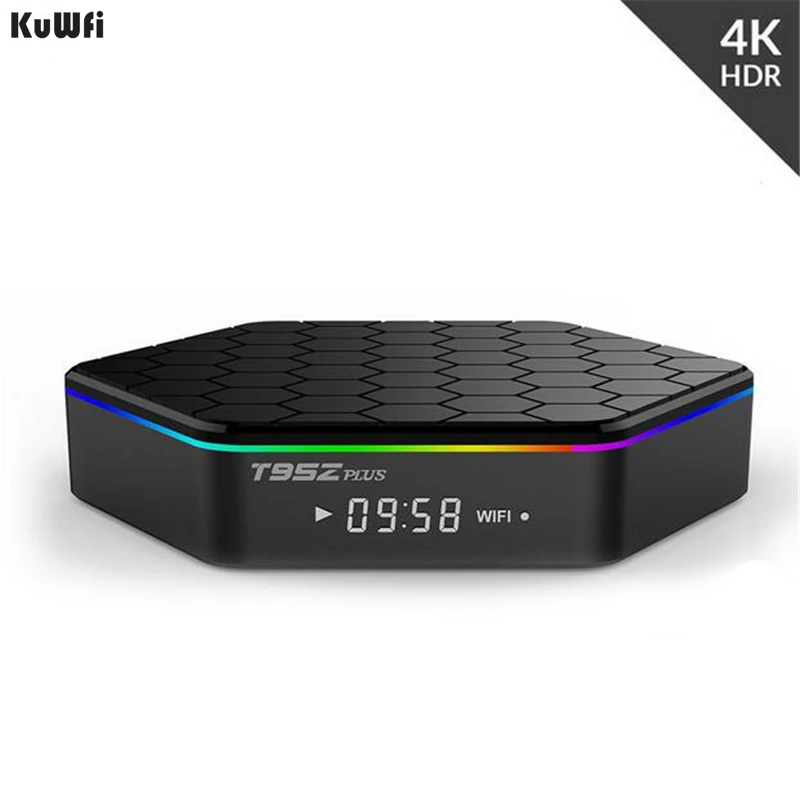 KuWFi Смарт ТВ коробка Android 7 1 Декодер каналов кабельного телевидения 2 ГБ/16 ГБ 3 Гб/32