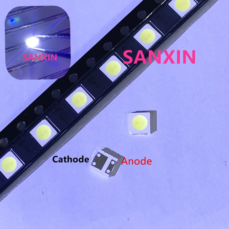 Подсветка телевизора 50 ПК-диоды 1 Вт 3 в 3535 SMD LED Televisao холодный белый лм 3537 холодная