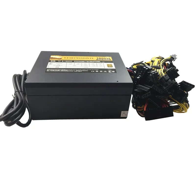 T.F.SKYWINDINTL 1800W Mining Power Supply For Ethereum Coin 1800W Power Switch PC Mining Machine 1800W ITX ATX PSU Bitcoin Miner T.F.SKYWINDINTL 1800W Mining Power Supply For Ethereum Coin 1800W Power Switch PC Mining Machine 1800W ITX ATX PSU Bitcoin Miner