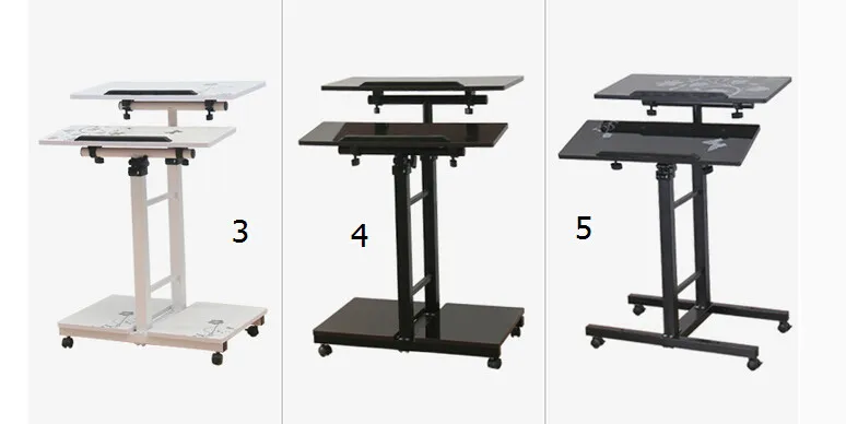Стенд компьютерного стола. Поверните настольный компьютерный стол. Простой мобильный стол для ноутбука