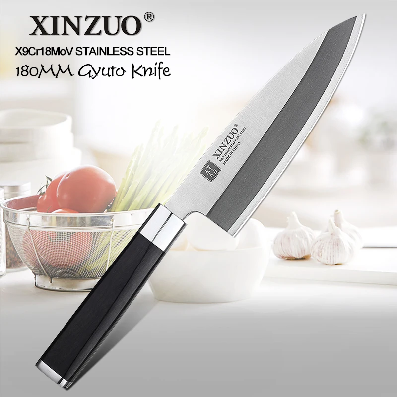 

XINZUO 180mm Japanese Deba Fish head knife Stainless Steel 58-60 Hrc Gyuto Salmon Knife Cooking Tools Kitchen Chef Knife
