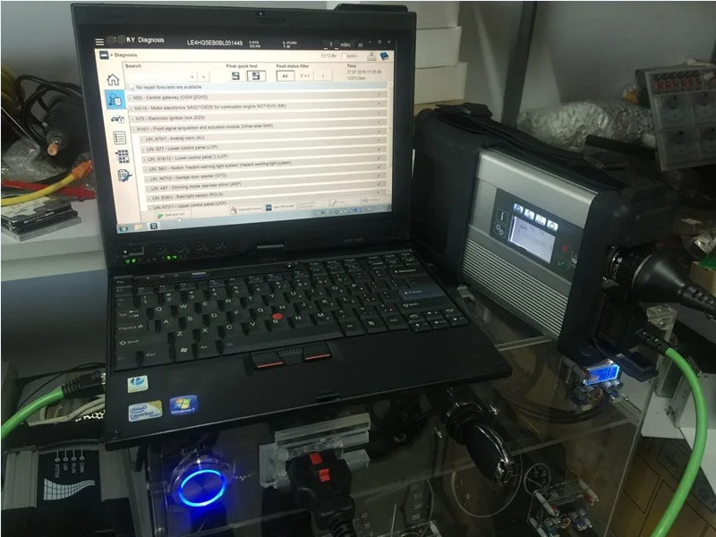 Б/у L-enovo ноутбук x201t планшет i7 4G сенсорный экран авто диагностический компьютер для mb star c5 с программным обеспечением V12. в SSD 360 гб