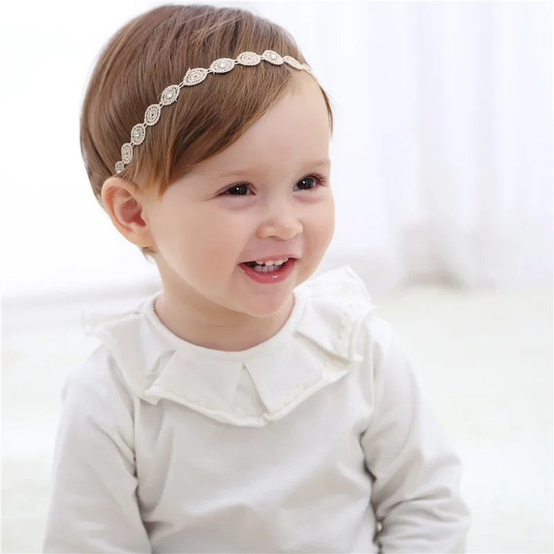 1Weaved Petals Baby Girl Headband Sweet Princess Flower Headband Dress Up NylonElastic Hair Bands Headdress Toddler Gift