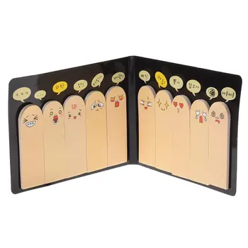 

1Pc 200 Pages Kawaii Unique Scrapbooking Ten Fingers Sticker Bookmark Tab Flags Memo Book Marker Sticky Notes Office Stationery