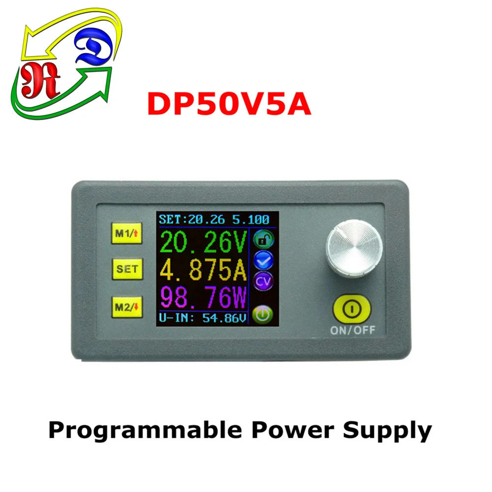 

RD DP50V5A Constant Voltage current Step-down Programmable Power Supply module buck Voltage converter color LCD voltmeter