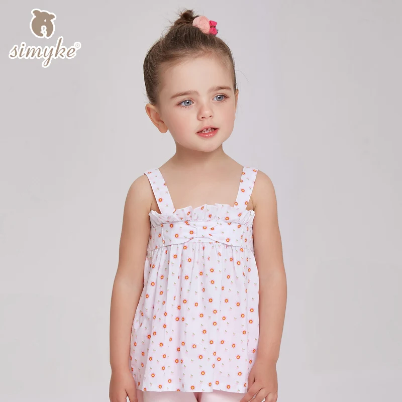 Girls Summer Overrall Blouses Toddler Shirts beautiful tops casual vest