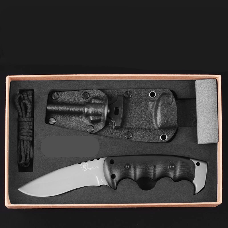 

Knife, outdoor defense, small straight knife saber, China's sharp edged battle, camping, multi-purpose field survival equipment.