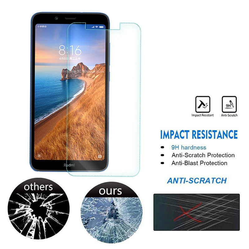 Защитное стекло для xiaomi redmi 7a 5 45 дюйма закаленное 7 a защита экрана siaomi xsiomi red mi a7