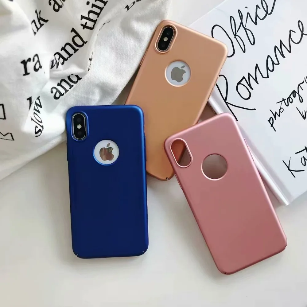 Милая матовая задняя крышка для iPhone X XR XS MAX чехол телефона жесткие чехлы ПК 6 6s 7 8