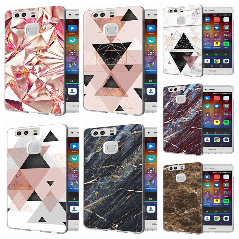 TPU Case For Huawei P10 Lite P9Lite P8 2016 2017 Y5 II 2 Y5ii / Y6ii Colorful Soft Cover Marble Fundas A187 |