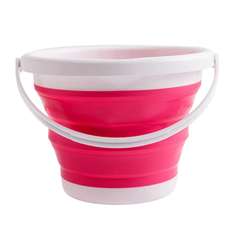 

Newest Foldable Silicone Bucket Collapsible Basin Bowl for Travel Camping Hiking Fishing folding bucket silicone