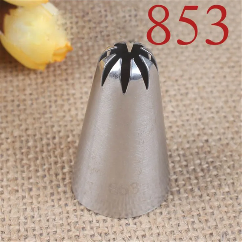 

Big Cake Decorating Tools Stainless Steel Cream Nozzles Icing Piping Pastry Tips Bakeware Cupcake Piping Nozzle #853