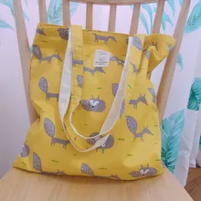 Модная прочная ткань сумка для шопинга Женская Студенческая хлопковая Одиночная хозяйственная сумка через плечо сумка с принтом лисы женские парусиновые сумки для покупок