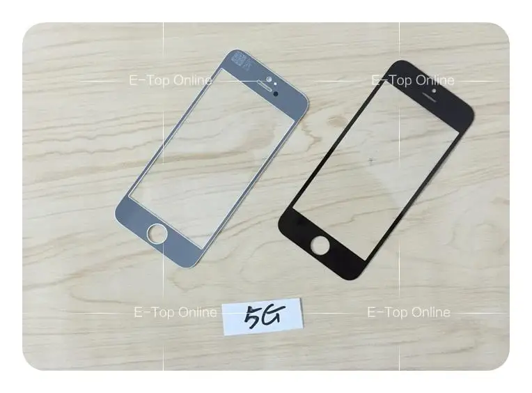 Черный/белый экран для iphone 5 5g 5s 5c ЖК-дисплей стеклянный объектива Замена 10 шт./лот