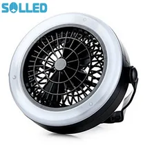 Solled Открытый Многофункциональный Портативный энергосберегающие палаток огни Кемпинг Батарея led вентилятор свет