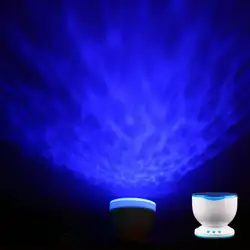 Горячая Светодиодный Ночник проектор Ocean Daren Waves с лампой Динамик хит, новое поступление