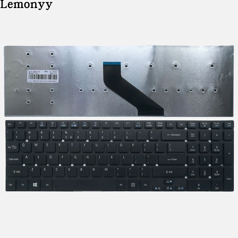 

NEW US Keyboard for Acer Aspire ES1-512-C4DW extensa 2519 EX2519 N15W4 2519-C6K2 C4EB US laptop keyboard BLACK