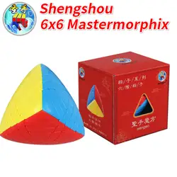 Новое поступление Shengshou 6x6 кубик Mastermorphix Sengso 6x6 выпуклая Пирамидка Невидимый волшебный куб скоростной куб игрушки для детей