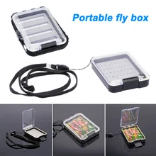 Fly рыболовные снасти Коробка для крючков пены портативный водонепроницаемый чехол Аксессуары ALS88