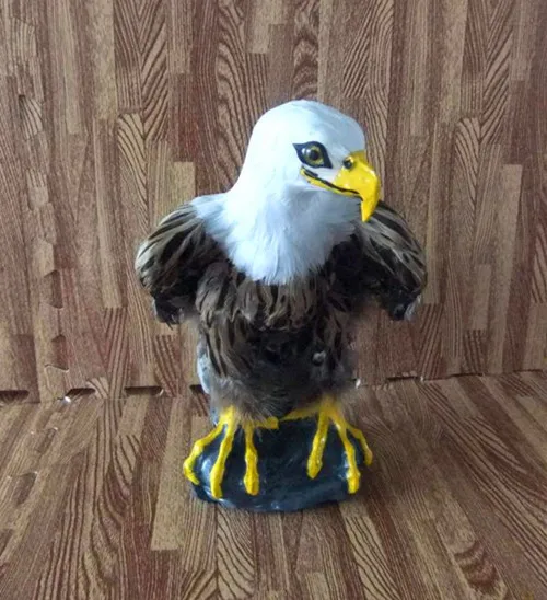 large 30x20 cm simulation hawk toy lifelike eagle model home decoration