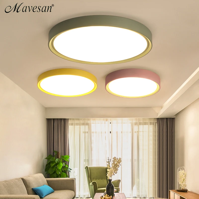 

Led ceiling lights bedroom lamps modern with Color polarizer luminaria lamps child luminaire lampe deco 24W 36W 68W