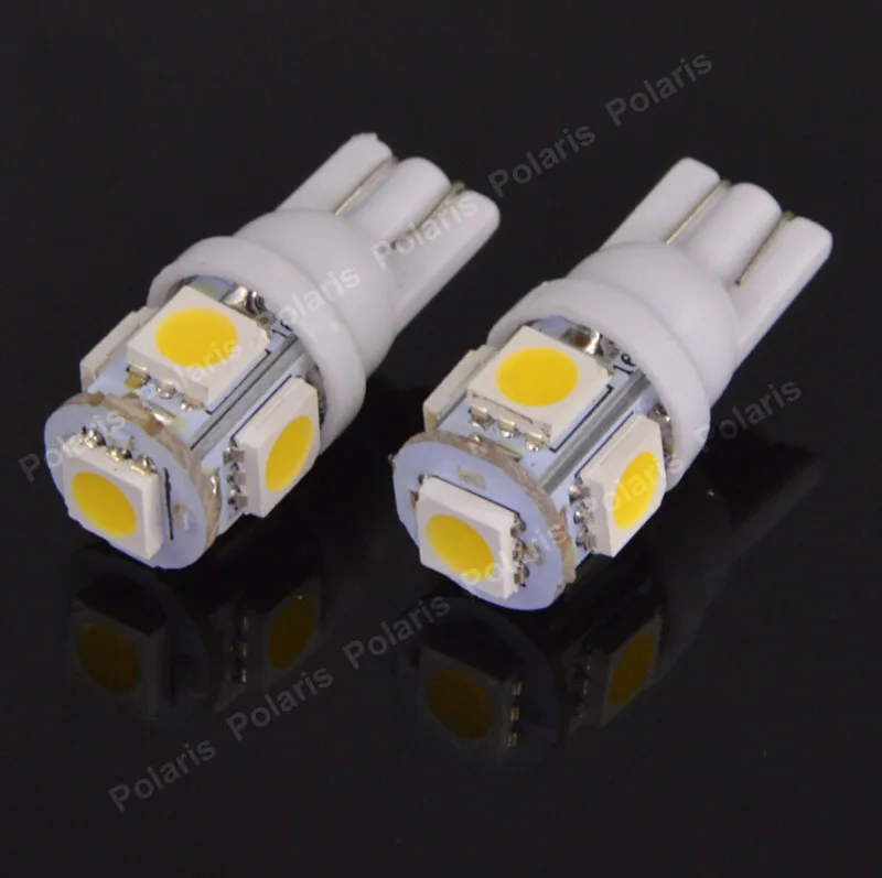 Комплект из 2 предметов, высокое качество T10 5 SMD 5050 W5W 194 501 светодиодный Авто габаритный фонарь Подсветка салона клин инструменты для дверцы боковые лампы DC 24V