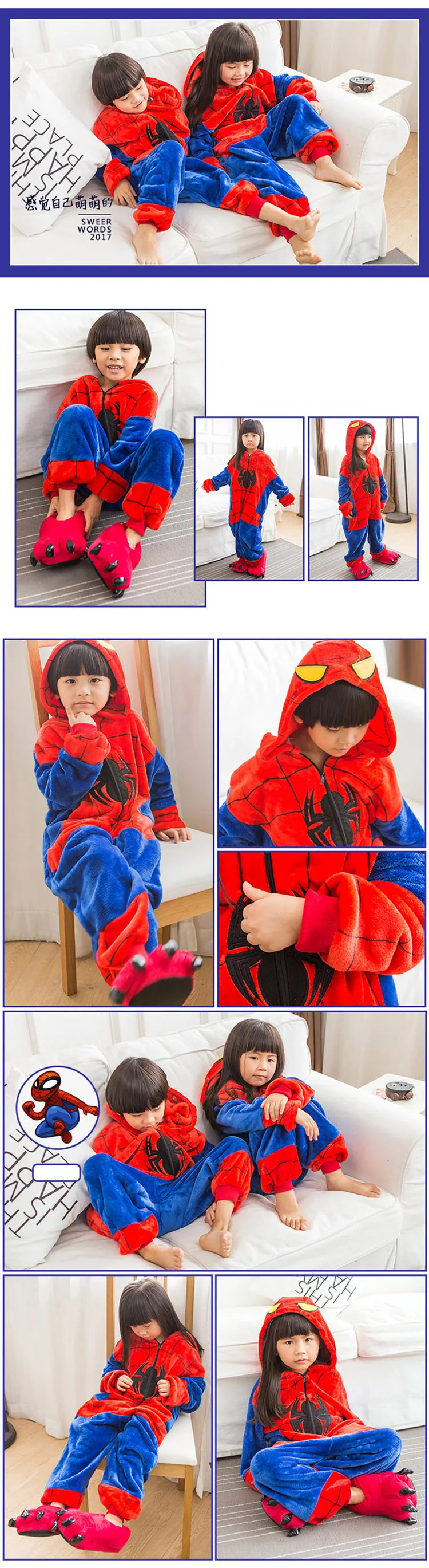 Kid Tiger cosplay Kigurumi/комбинезон для детей с героями мультфильмов, аниме-комбинезон, костюм для девочек и мальчиков, маскировка животных, одежда для сна, пижамы, цельные