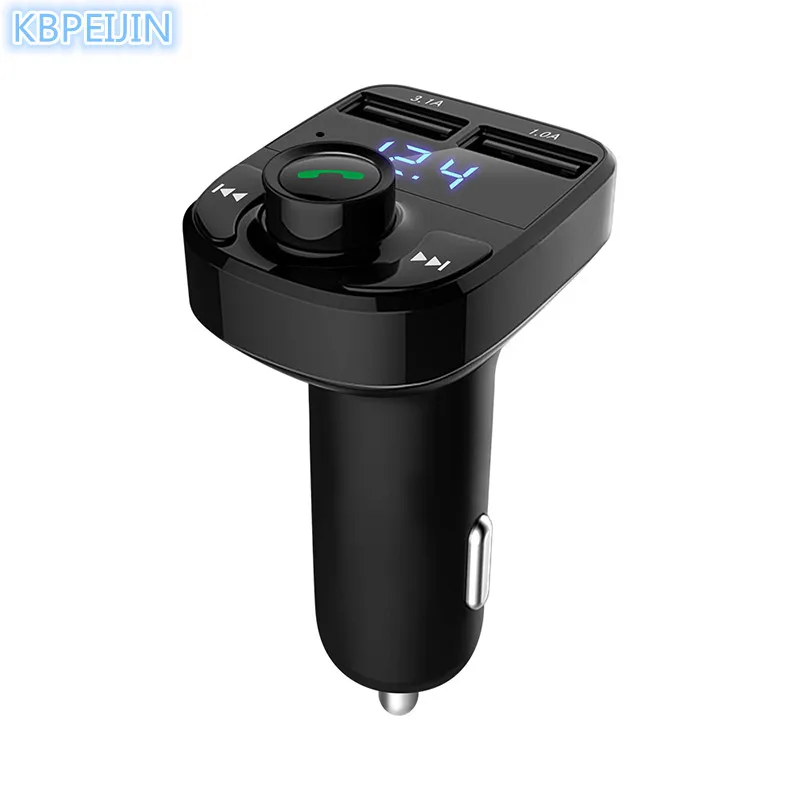 Автомобильный Стайлинг Bluetooth автомобильный комплект fm передатчик Handfree Dual USB