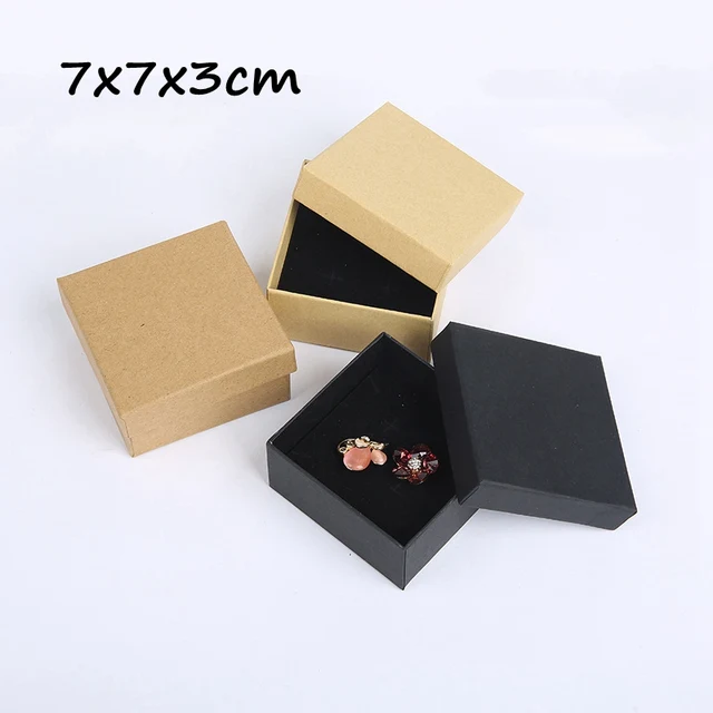 18pcs 7x7x3cm Jewelry Box Carton Paperboard Ring And 18pcs 7x7x3cm Jewelry Box Carton Paperboard Ring And Earring Packaging Necklace Gift