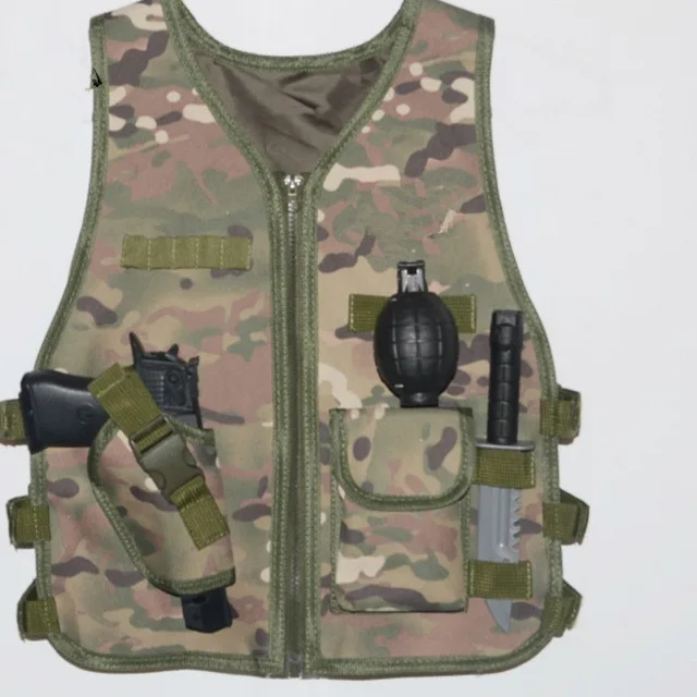 

Children Summer Camping Training Camouflage Tactical Vest Body Armor Kids Outdoor Performance CS War Game Hunting Waistcoat Tops