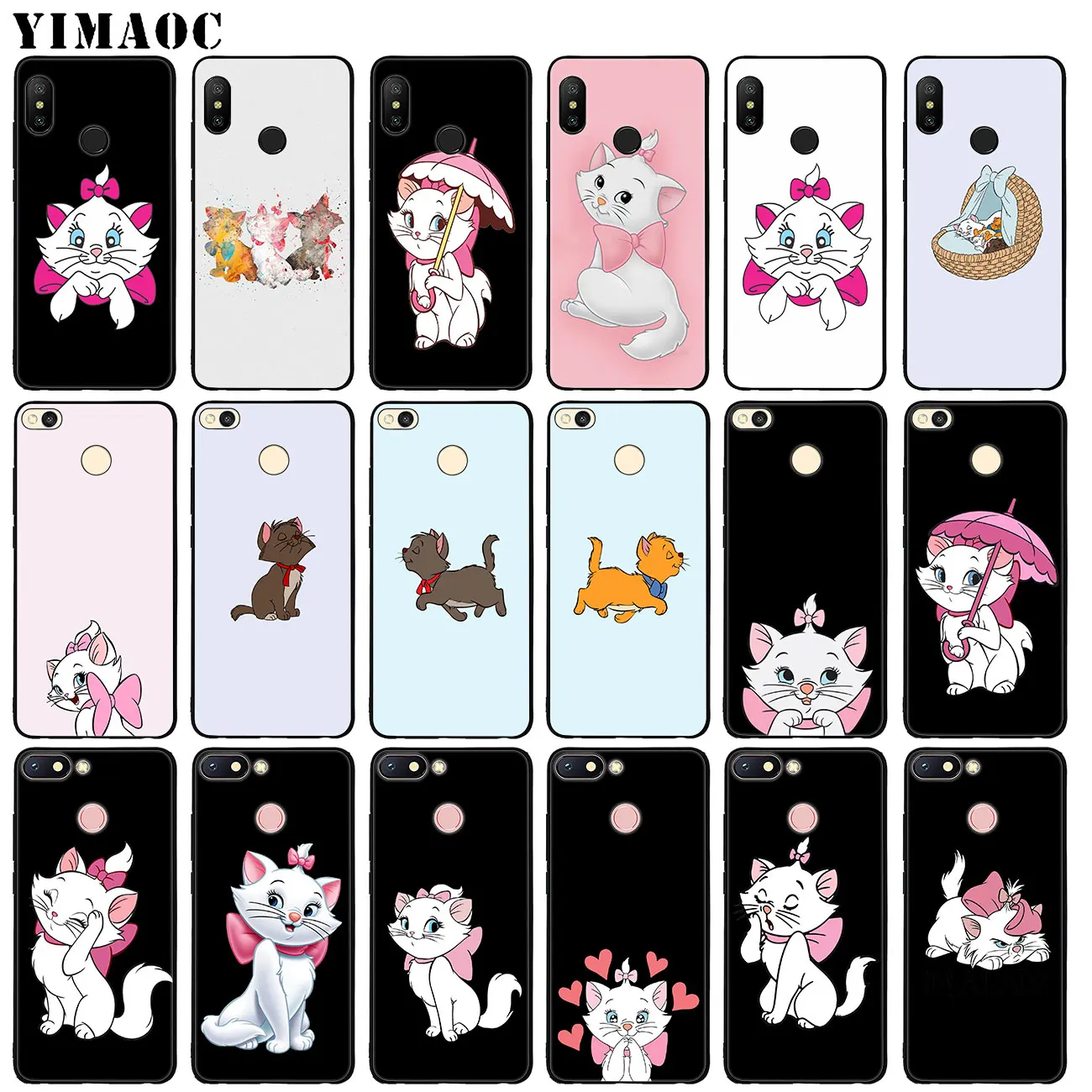 

YIMAOC The AristoCats Marie Cat Soft Silicone Phone Case for Xiaomi Mi 9 9T CC9 CC9E A3 PRO 8 SE A2 Lite pocophone f1 MAX 3