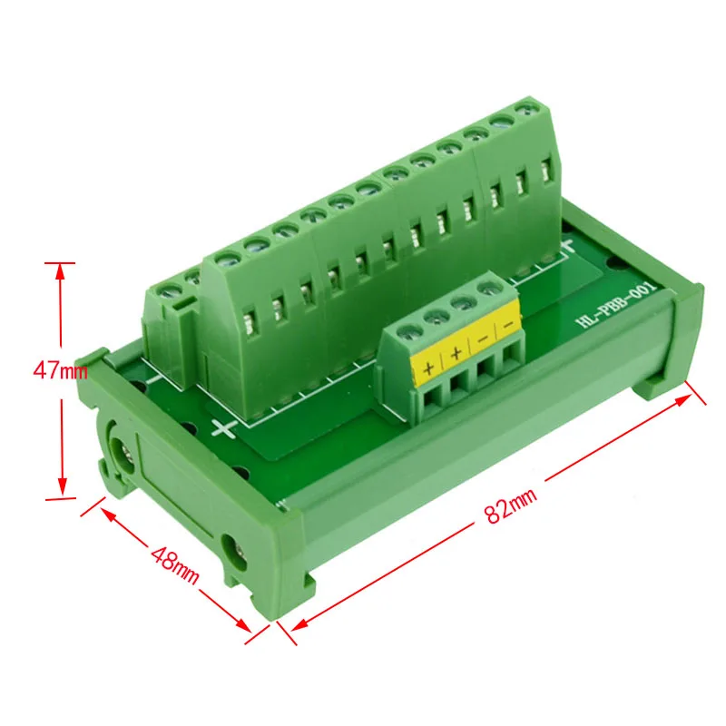 Din-рейку блок питания распределительные клеммные блоки сплиттер доска распределения питания Модуль платы