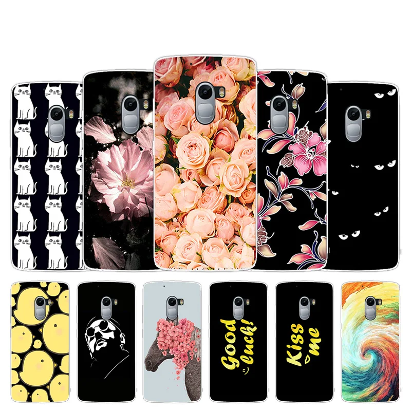 

For Lenovo Vibe K4 Note A7010 / Vibe X3 Lite Case Letter Design funda Silicon Soft TPU Phone Back Cover Coque Protection