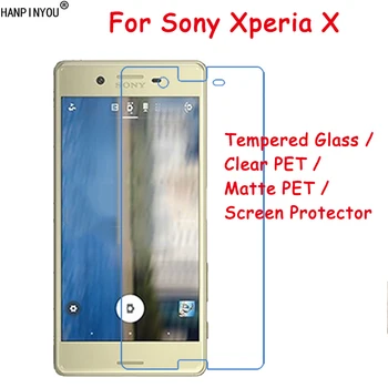

Tempered Glass / Clear PET / Matte PET - Front Screen Protector Protective Film Guard For Sony Xperia X / Dual F5121 F5122 5.0"