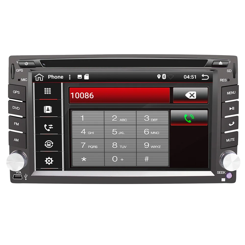 Eunavi Universal 2 Din Android 7.1 Car Dvd Player GPS+wifi+bluetooth+radio+quad Core+ddr3+Capacitive Touch Screen+car Pc+stereo