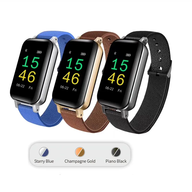 TWS Smart Binaural Bluetooth Headphone Fitness Bracelet Heart Rate Monitor Smart Wristband Sport Watch Men Women (5)