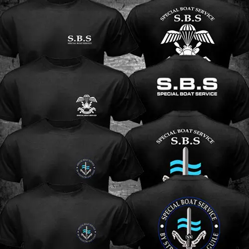 

Special Boat Service United Kingdom Special ForcesT shirt men SBS Navy Army Combat printed top tee shirt US plus size