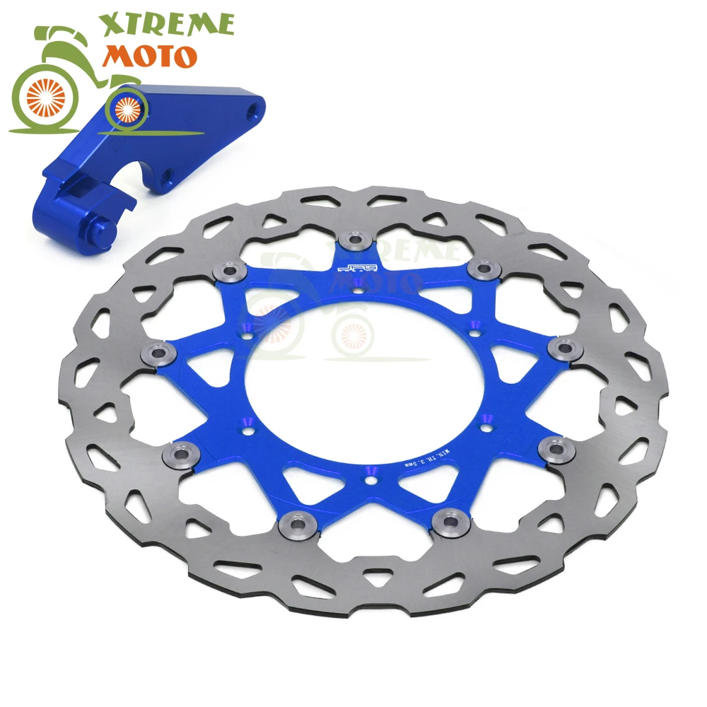 

Blue 320 Flaoting Brake Disc + Bracket For Yamaha YZ125 250 250F 400F 426F 450F WR125 250 250F 400F 426F 450F Motocross Enduro
