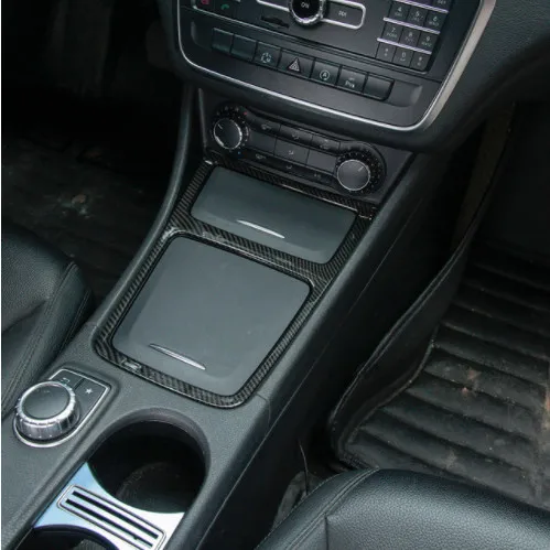 

Carbon Fiber Console Center Storage Box Frame Panel Trim Fit for Mercedes Benz A180 GLA 200 CLA 220 2013-2017 Car Accessories