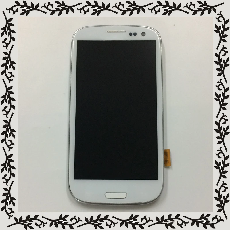 Для samsung Galaxy S III S3 lcd I9300 I9300i I9301 I9301i ЖК-дисплей панель+ сенсорный экран дигитайзер стекло в сборе с рамкой