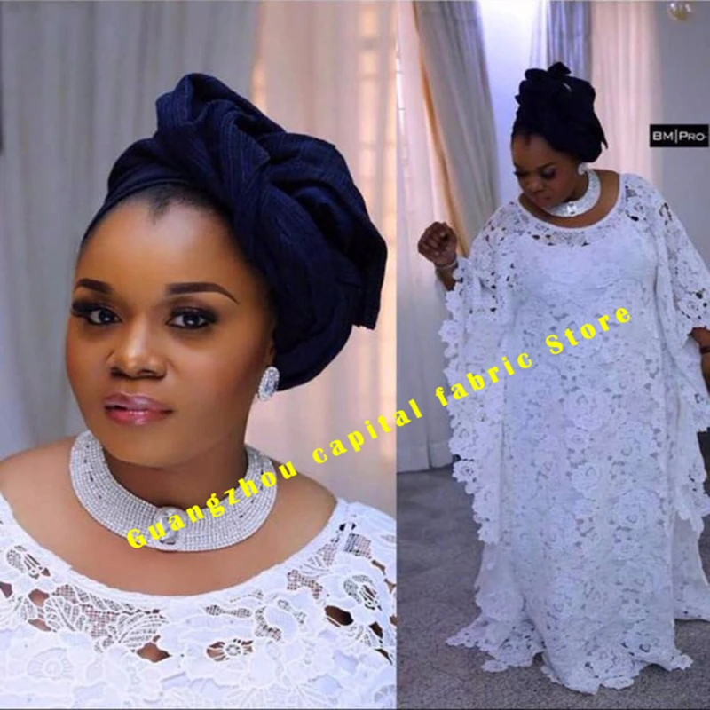 

5yards/lot Wholesale design water soluble lace for sewing latest high quality African guipure Milk Silk lace fabric