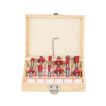12PCS Mühle fräser 8mm Schaft Router Bits fräser maschine werkzeuge für für holz Holzbearbeitung Boden Gravur schneiden(China)
