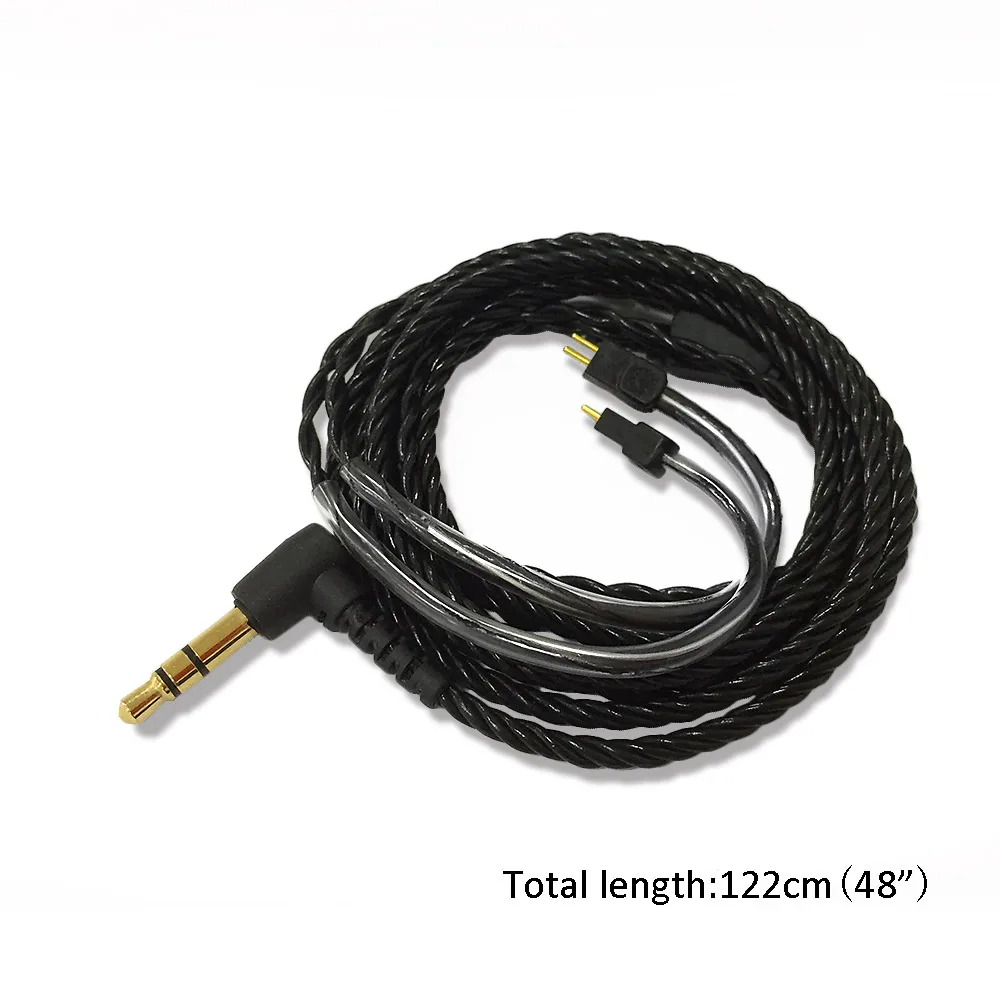 Upgraded Earphone Cable Wire for In-ear Musician Monitors fits for 1964 w4r um3x es3 es5 2 Pin Connector