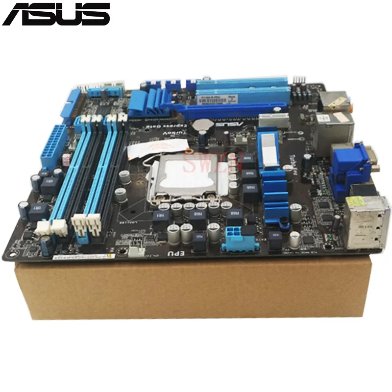 

original Used Desktop motherboard For ASUS P7H55-M Pro support Socket LGA1156 4*DDR3 support 16G 6*SATA3 uATX