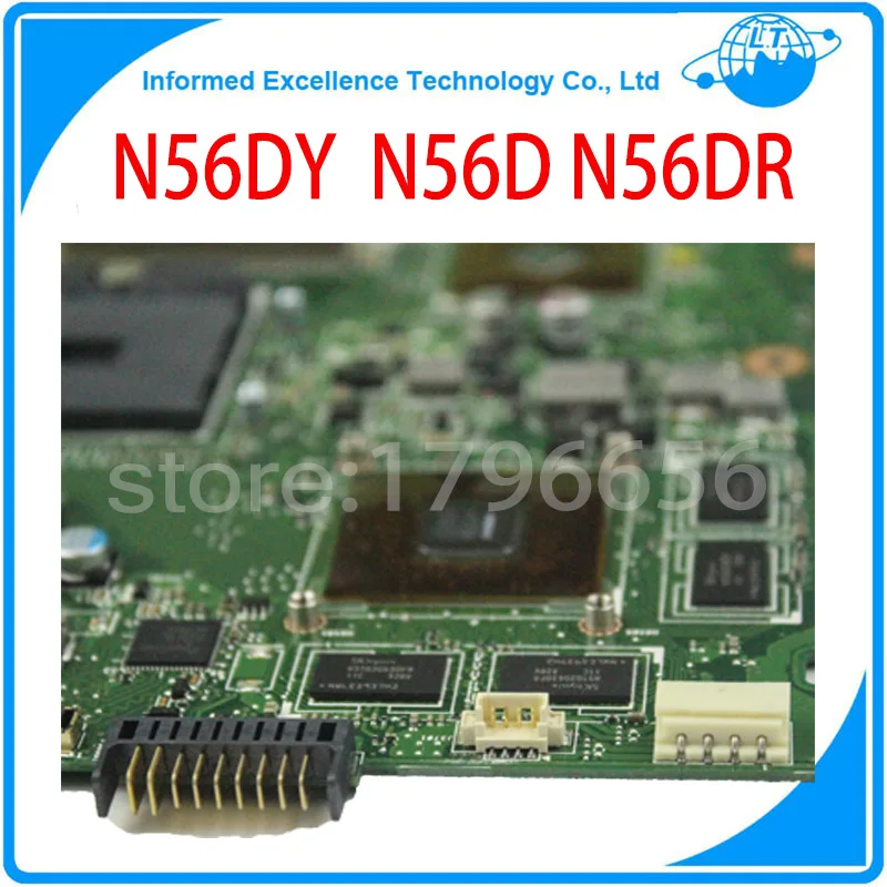 Original laptop motherboard for asus N56DR motherboard non-integrated mainboard fully tested free shipping asus g31 motherboard g31tlm g31tlm2 fully integrated g31tm v1 0 lot