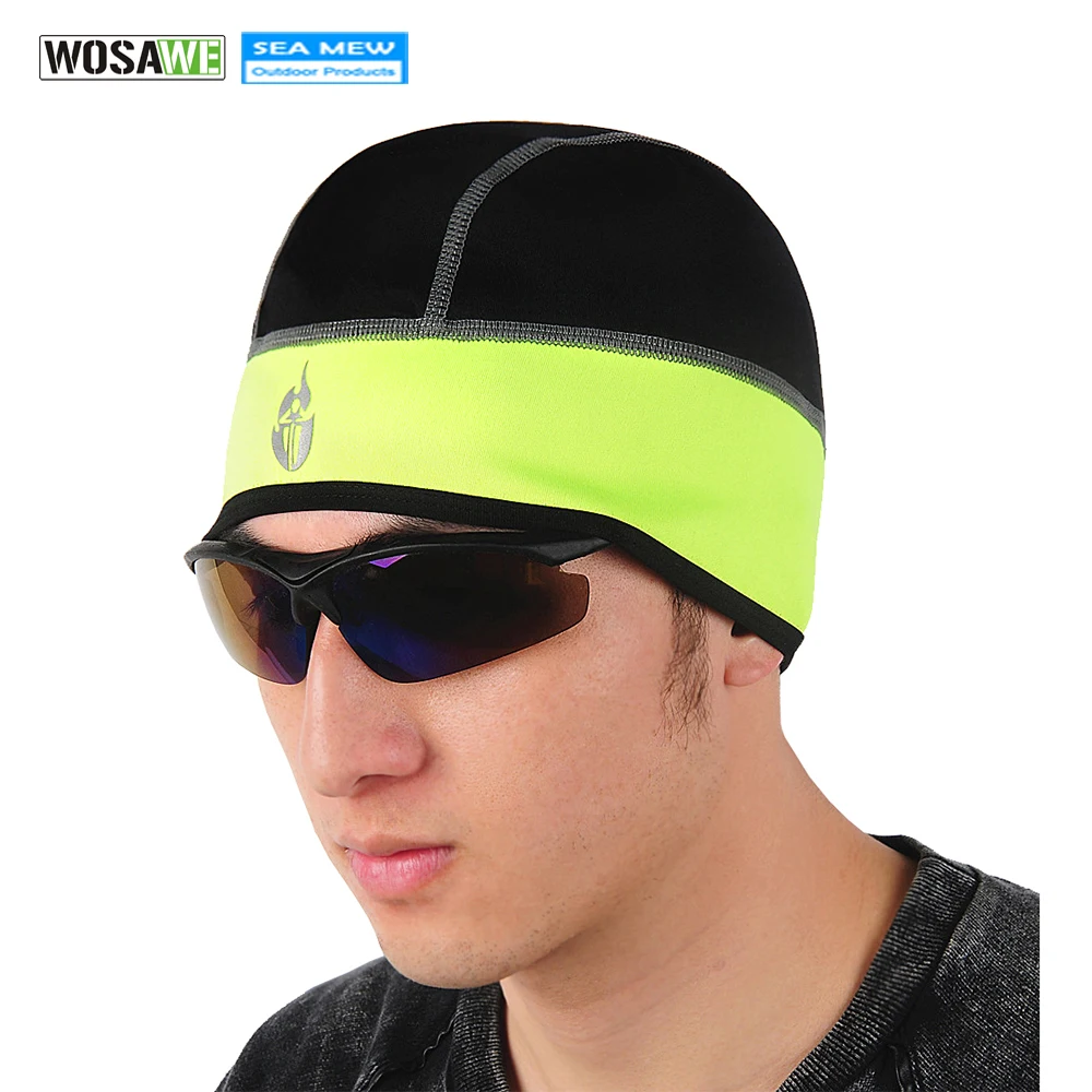 WOLFBIKE MTB Road Bike Cycling Cap Winter Windproof Warm Outdoor Sports Running Ski Hats Helmet
